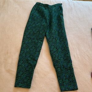 Saint Laurent Green and Black Trousers